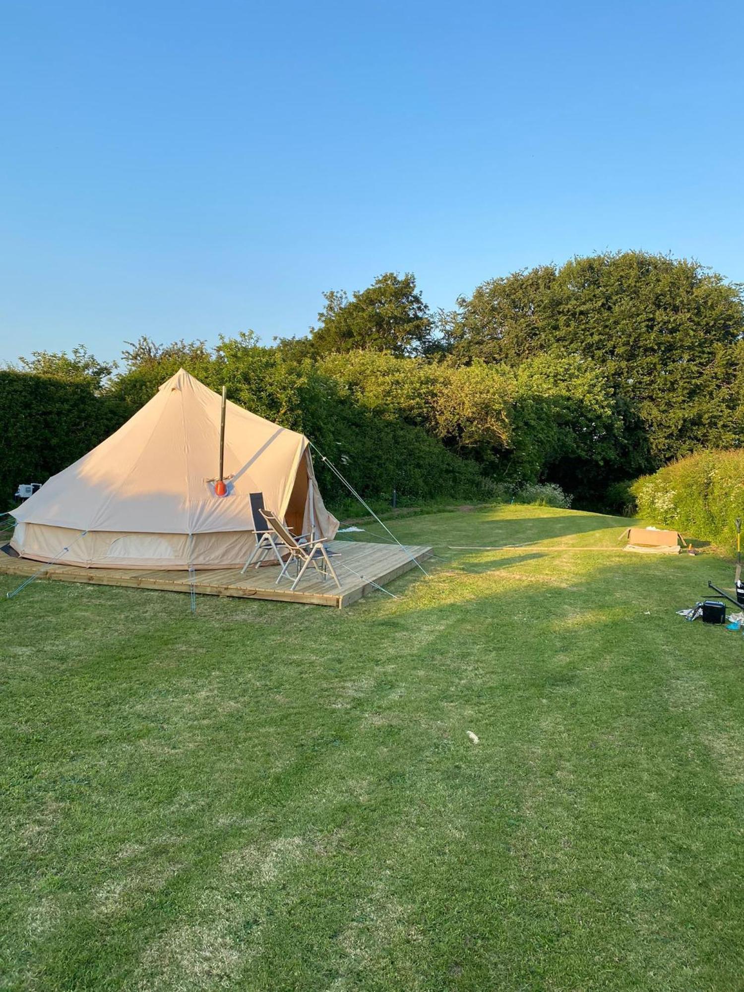 Roe Deer Meadow At Carr House Farm Luxury tent Scarborough