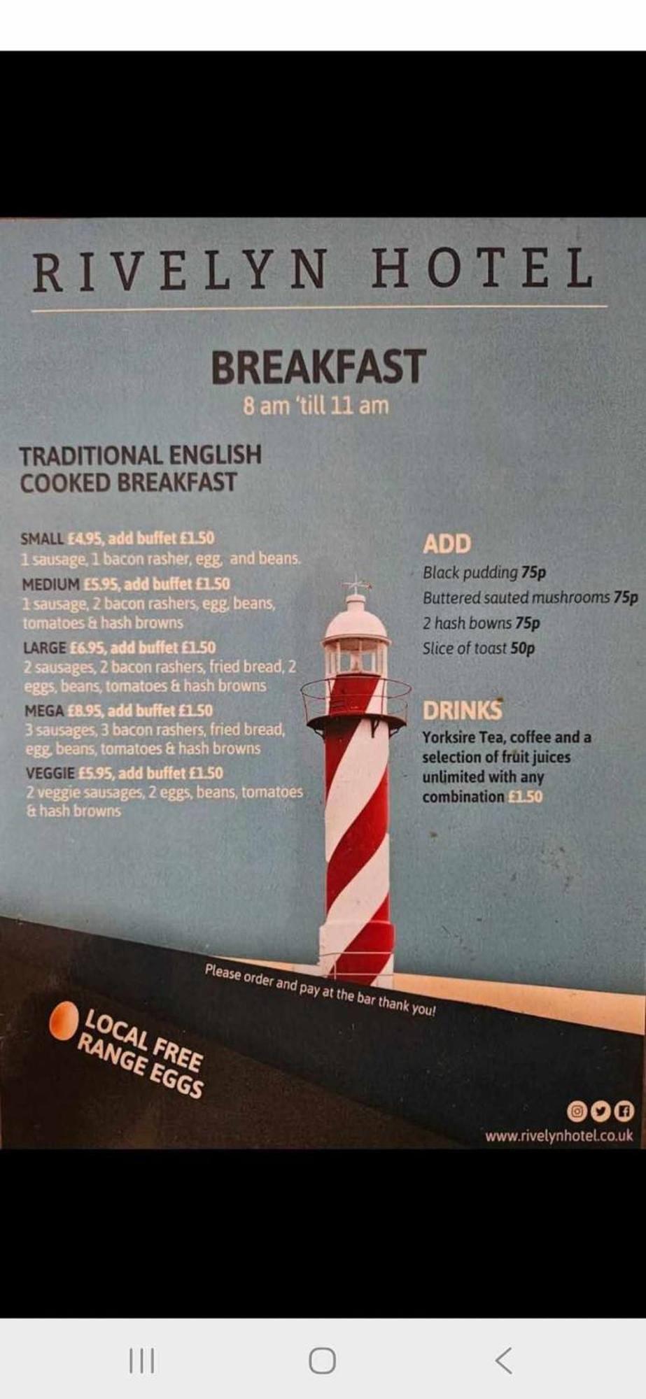 Rivelyn Bar & Restaurant 3* Scarborough